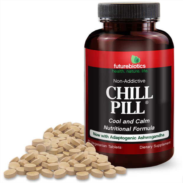 Chill Pill, Natural Relaxation Supplements, 60 Tablets