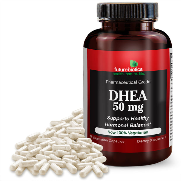 DHEA Supplements 50 mg, 75 Capsules