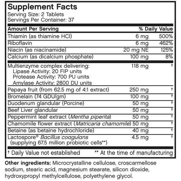 Daily Enzyme Complex, 75 Tablets