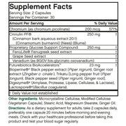 GlucoActive Cinnamon Extract, 60 Capsules