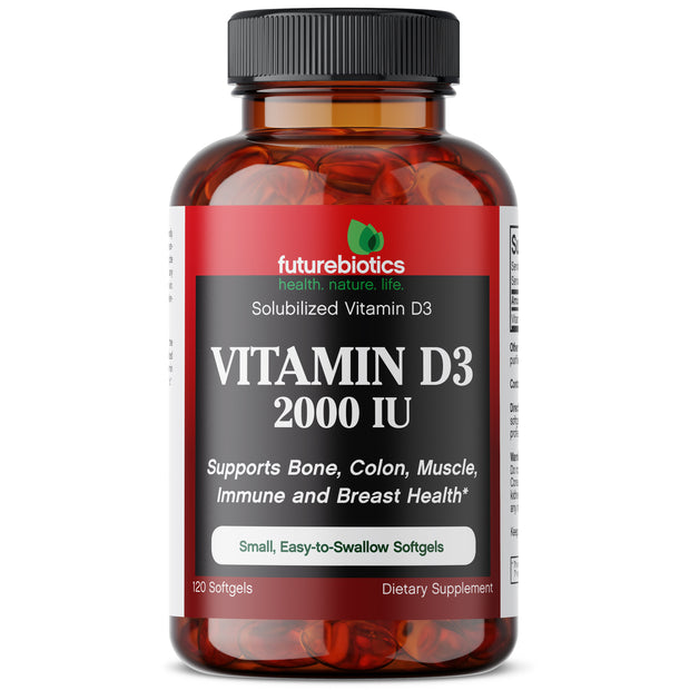 Vitamin D3 2000 IU, 120 Softgels