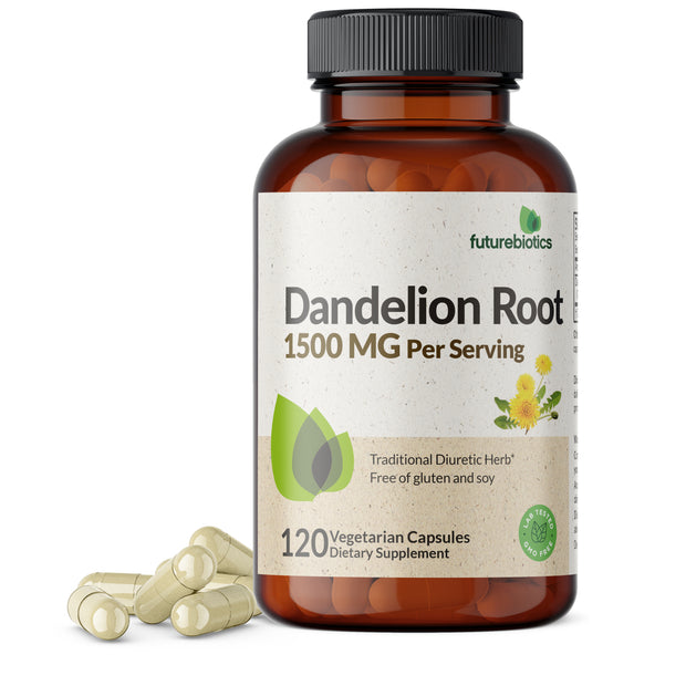 Dandelion Root 1500 MG, 120 Vegetarian Capsules