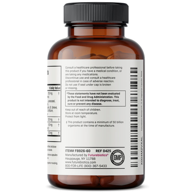 Women's Probiotic 50 Billion CFU + Prebiotic with Cranberry & D-Mannose, 60 Capsules