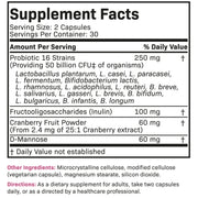 Women's Probiotic 50 Billion CFU + Prebiotic with Cranberry & D-Mannose, 60 Capsules