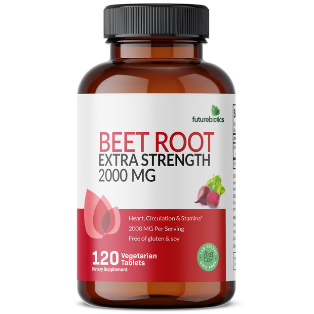 Beet Root Extra Strength 2000 MG, 120 Vegetarian Tablets