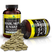 Futurebiotics Hair, Skin, & Nails Nutrition for Men Bottle and Supplements