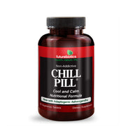 Front View of Futurebiotics Natural Relaxation Chill Pill Bottle