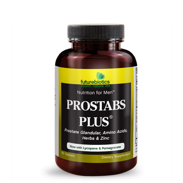 Front View of Futurebiotics Prostabs Plus Prostate Health Tablets Bottle