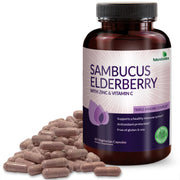Sambucus Elderberry with Zinc & Vitamin C 60 Vegetarian Capsules