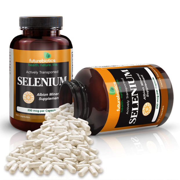 Futurebiotics Selenium 100 Capsules Bottles and Supplements