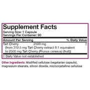 Nutritional Label for Futurebiotics Tart Cherry 2500mg